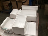Boîte de glacière pour cheveux EPS, en polystyrène, Epp