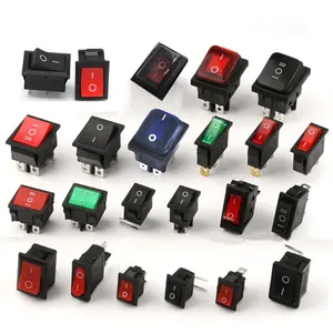 On Off On Interruptor Basculante 4 Pines Switches 12 Voltes Left Right 5 Pin 6 Pin 3 Pins Onoff 24V Ip66 Rocker Switch With Led