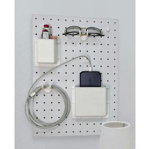 Organizador de Pared de Tablero Perforado de un Solo Nivel para Oficina o Sala de Estar - Solución de Almacenamiento de Accesorios - Product Image 2