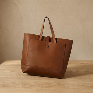 Bolso de Mano de Cuero Genuino para Mujer, Impermeable, Duradero, Antirrobo, Ligero, de Gran Capacidad, Diseño de Mochila, con Dos Cierres - Product Image 3