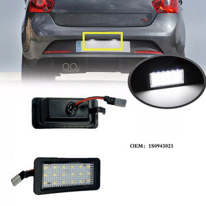 ไฟส่องป้ายทะเบียน LED 175มม. สำหรับ VW UP E UP 2012 2017แสงสีขาว ABS Pz216แบบฝัง - Product Image 3