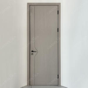 ประตูไม้เนื้อแข็งคุณภาพดีสำหรับภายในบ้าน พร้อมวงกบ ประตูห้องนอน ประตูแบ่งห้อง ประตูไม้สำหรับบ้าน - Product Image 2