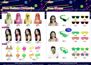 Gafas de Fiesta de Neón YACHEN de los 80 y 90 para Niños y Adultos, Artículos para Fiestas de Cumpleaños Hora Loca, Gafas de Sol de Plástico - Product Image 5