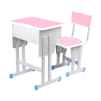 Ensemble de bureau et chaise d'écolier moderne en bois, ergonomique, écologique, durable, robuste et réglable en hauteur