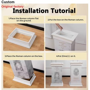 Popo Mart Custom colonna romana Base trasparente acrilico espositore antipolvere copertura arcangelo grande capo piedistallo collettore - Product Image 4