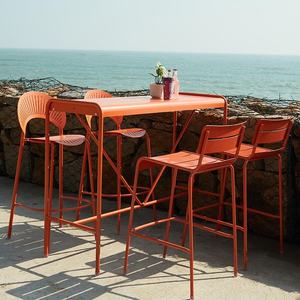 Alta qualità durevole struttura in metallo moderno minimalista mobili da esterno bar balcone tavolo esclusivo per uso esterno - Product Image 1