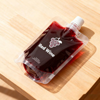 Pochette souple personnalisable en PE de qualité alimentaire avec bec verseur pour l'emballage de bière, champagne, tequila, vin et jus