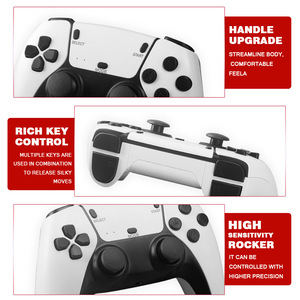 คอนโทรลเลอร์เกมสติ๊ก เกมแพดไร้สาย 2.4G แบบ DualShock สำหรับทีวี พีซี พีเอสพี เกมย้อนยุค - Product Image 3