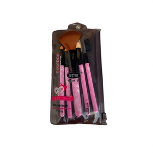 Mnj Makeup Brush Set 24Pcs Pink Handle With Case For Face Application - Product Image 2