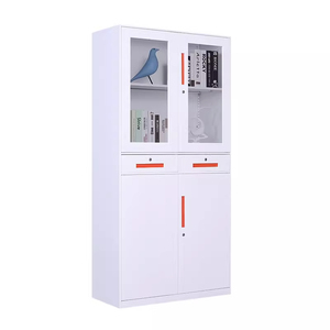 Archivador Modular <span class=keywords><strong>de</strong></span> Acero Ecológico <span class=keywords><strong>de</strong></span> Diseño Moderno con Cerradura <span class=keywords><strong>de</strong></span> Llave, Desmontable y Ensamblable para Almacenamiento en Oficinas, Escuelas y Hoteles - Product Image 2