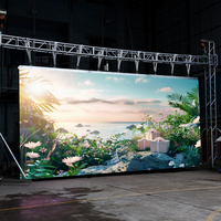 Écran LED polychrome P2.6 Écran LED modulaire pour église Écran à mailles LED pour extérieur de studio de film de signalisation numérique