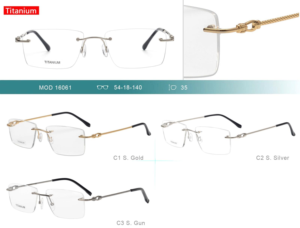 Montature per Occhiali di Alta Qualità in Titanio Giapponese Senza Montatura, Montatura <span class=keywords><strong>Rotonda</strong></span> per Uomo e Donna, Occhiali da Vista - Product Image 3