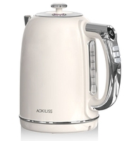 Chauffe-eau 2L en acier inoxydable à température réglable, théière, bouilloire électrique en acier inoxydable, avec fonction d'isolation