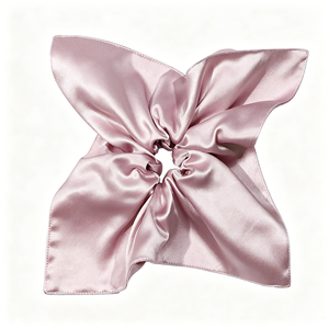 Scrunchie carré en soie de mûrier premium 19 mm, grand, élégant, pour femme, accessoire anti-casse pour cheveux, idéal pour le quotidien, les fêtes et comme cadeau - Product Image 1