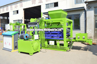 Machine automatique de fabrication de blocs de construction QT4-15, machine de fabrication de briques en béton