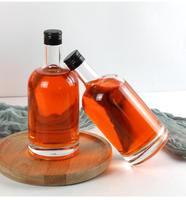 Botella de ron de vidrio con tapa de aluminio ropp, 100ml, 200ml, 375ml, 500ml