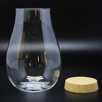 Vase Terrarium Moderne de Luxe en Verre avec Couvercle en Dôme et Bouchon en Liège pour Plantes Grasses et Aménagements Paysagers – Vente Chaude