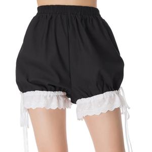 Shorts Mini al por Mayor con Volantes, Encaje en Capas, Elásticos y Sencillos para Mujer - Product Image 1