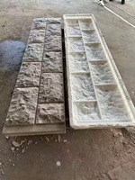 Panneaux de bordure en béton préfabriqué Interlock, moules en PP injecté pour pierres, moules en béton pour murs extérieurs, clôtures et colonnes