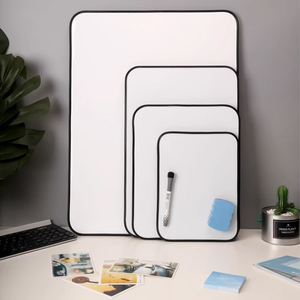 Custom Size Double Sided A4 Small Mini <strong>Desk</strong> Dry Eraser <strong>Whiteboard</strong> with Multiple Colors OEM Customizable for Kids Education - Product Image 4