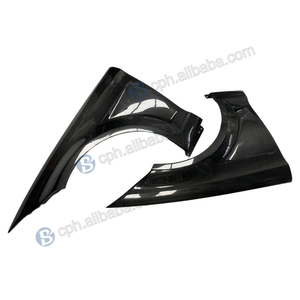 BENSNEES, guardabarros de fibra de carbono Real delantero negro personalizado para coche para Mercedes Benz W218 CLS63 2012, actualización de guardabarros de fibra de carbono - Product Image 2