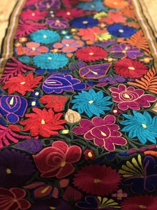 Soulful Cotton Blend Colorful Embroidery Table Runner - Product Image 2