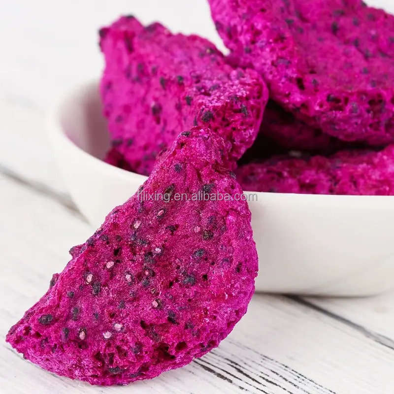 Vente à chaud de snacks aux fruits Produit lyophilisé lyophilisé blanc Red Pitaya Fruit 10kg Dragon Fruit fournisseur