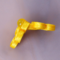 Set Kancing Katak Mutiara dengan Pita Penutup 5 Pasang Aksen Manik-Manik untuk Dekorasi Jahitan Cheongsam Qipao Gaun Kostum Kerajinan DIY