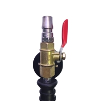 Outils de réparation de pneus Gonfleur de pneus Pistolet à air Jauge de pression des pneus à double tête avec compteur et valve