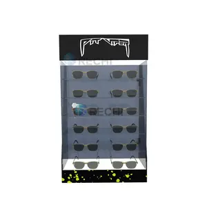 Rechi Optische Store Display Armatuur Acryl Eyewear Retail Display Stand Kast Met Led Voor Zonnebril Acryl Vitrine