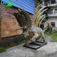 Statue de dinosaure animatronique géante mécanisée et mobile grandeur nature pour parc à thème ou aire de jeux