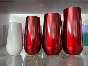 6oz Flauta de champán sin tallo Diamante Blanco Doble pared Vaso de champán con aislamiento al vacío - Product Image 6