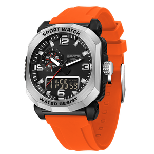 <span class=keywords><strong>Montres</strong></span> à quartz électroniques pour hommes SANDA 3370, élégantes, lumineuses, étanches, remises en gros disponibles, peuvent être utilisées comme cadeau - Product Image 1