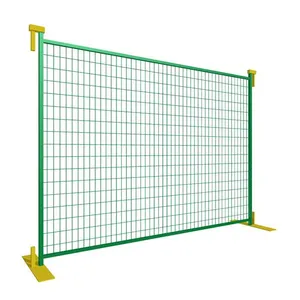 Temp Fence Panel 6ftx10ft Hight Quality Powder Coated Custom Canada Temporary Fence