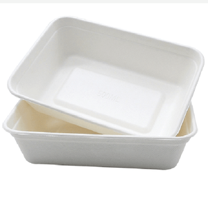 500 ML Disposable Food Container Sugarcane Pulp Paper Bowl Bagasse Food Box With Lids
