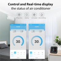 Termostato Inteligente WiFi Tuya con Pantalla Infrarroja para Control de Temperatura y Humedad, Termostato para Aire Acondicionado con Pantalla