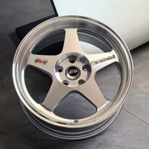 Jantes de voiture 5 branches en alliage d'aluminium, <span class=keywords><strong>15</strong></span>, 16, 18 pouces, pour voitures particulières, entraxes 4x100, 5x114.3, 8x100 ou 114.3 - Vente chaude - Product Image 2