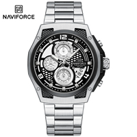 Montre à quartz pour homme NAVIFORCE Officielle 8051, style robuste de luxe, chronographe