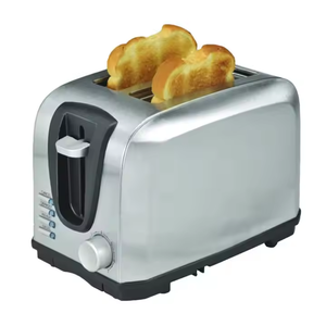 <span class=keywords><strong>Grille</strong></span>-<span class=keywords><strong>pain</strong></span> électrique multifonction 2 tranches <span class=keywords><strong>en</strong></span> acier inoxydable avec design écologique pour usage domestique et hôtelier - Product Image 1