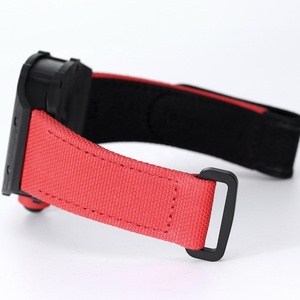 Montre mécanique haut de gamme unisexe personnalisée avec boîtier en fibre de carbone noire creuse, bracelet en velcro tissé <span class=keywords><strong>rouge</strong></span>, édition limitée, verre saphir - Product Image 6