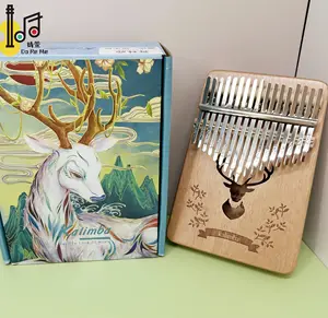 Strumenti musicali di natale ordina 17 tasti kalimba piccolo xilofono musicale pollice dito pianoforte giocattoli per bambini con confezione