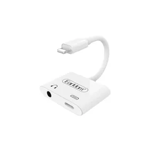 Earldom-Adaptador de clavija de auriculares 2 en 1, 3,5mm, para lightn ing a jack de auriculares de 3,5mm, adaptador de carga de audio