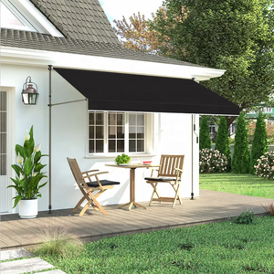 Toldo retráctil Toldo de patio con manivela manual Refugio parasol de balcón plegable <span class=keywords><strong>para</strong></span> porche de cubierta - Product Image 6