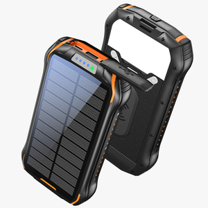 Banco de Energía Solar de 26800mAh con Carga Rápida, Cargador Inalámbrico, Puertos de Entrada Dobles y 3 Puertos de Salida, Batería Externa con Linterna - Product Image 1