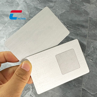 Biglietto da Visita in Alluminio 213 con Chip NFC, Incisione Laser, Programmabile 13.56Mhz