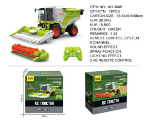 Camión Simulador de Agricultura Lehoo Toys, Escala 1:24, Control Remoto de 2.4Ghz, Recolector de Maíz, Cosechadora de Trigo, Construcción Metálica Experta - Product Image 2