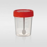 Taza de muestra de heces desechable estéril para orina y contenedores, alta calidad