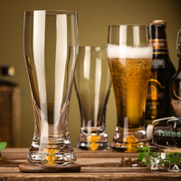 Verre à bière soufflé à la bouche en verre blanc de haute qualité, design moderne inspiré de l'Allemagne, 600 ml, article populaire en vente, nouveauté 2024