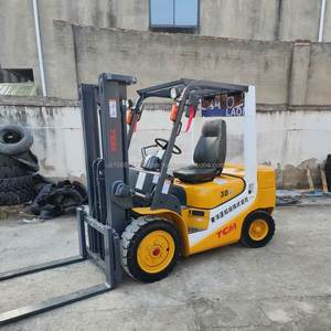 Minicargadora diésel TCM usada de 3 toneladas con motor de combustión interna de 3m, 1 año de garantía, mástil de una etapa - Product Image 2