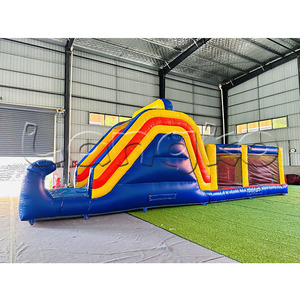 Juegos inflables para parque infantil Castillo de salto inflable Jungle Slide Combo Precio de fábrica Carrera de obstáculos inflable - Product Image 5